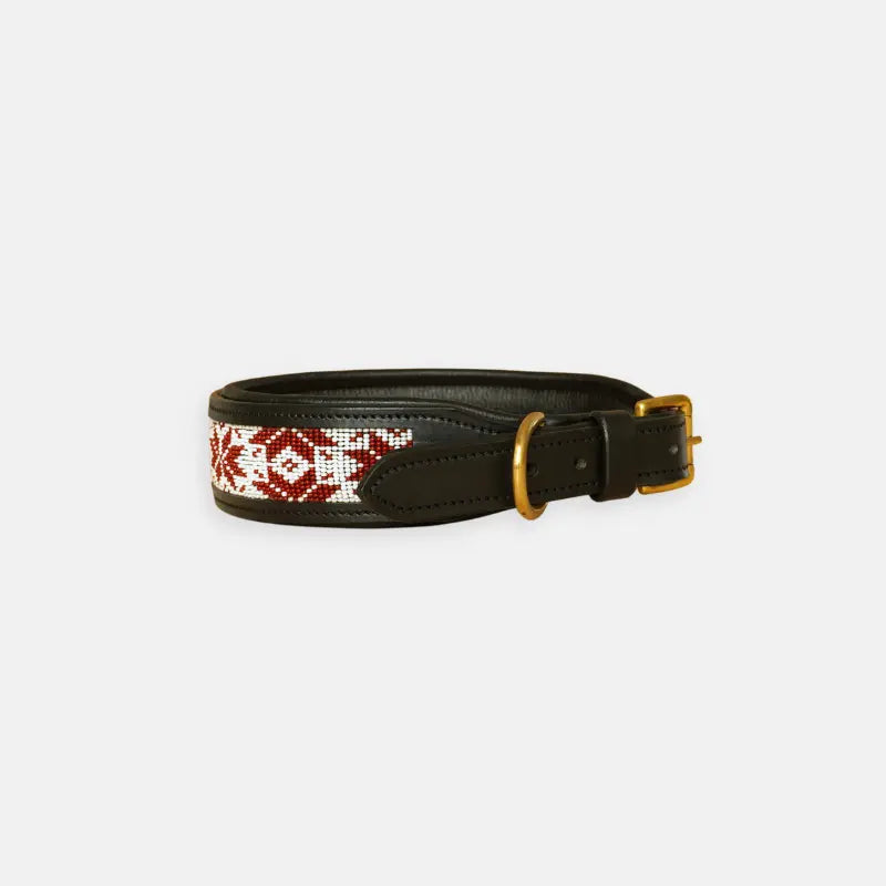 Sierra Leather Collar - Red
