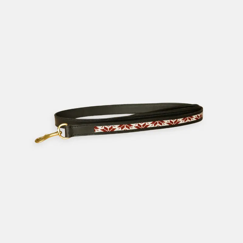 Sierra Leather Leash - Red