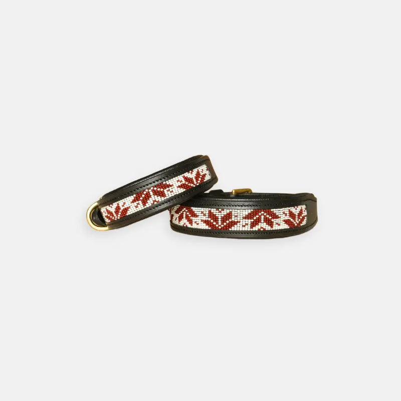 Sierra Leather Collar - Red