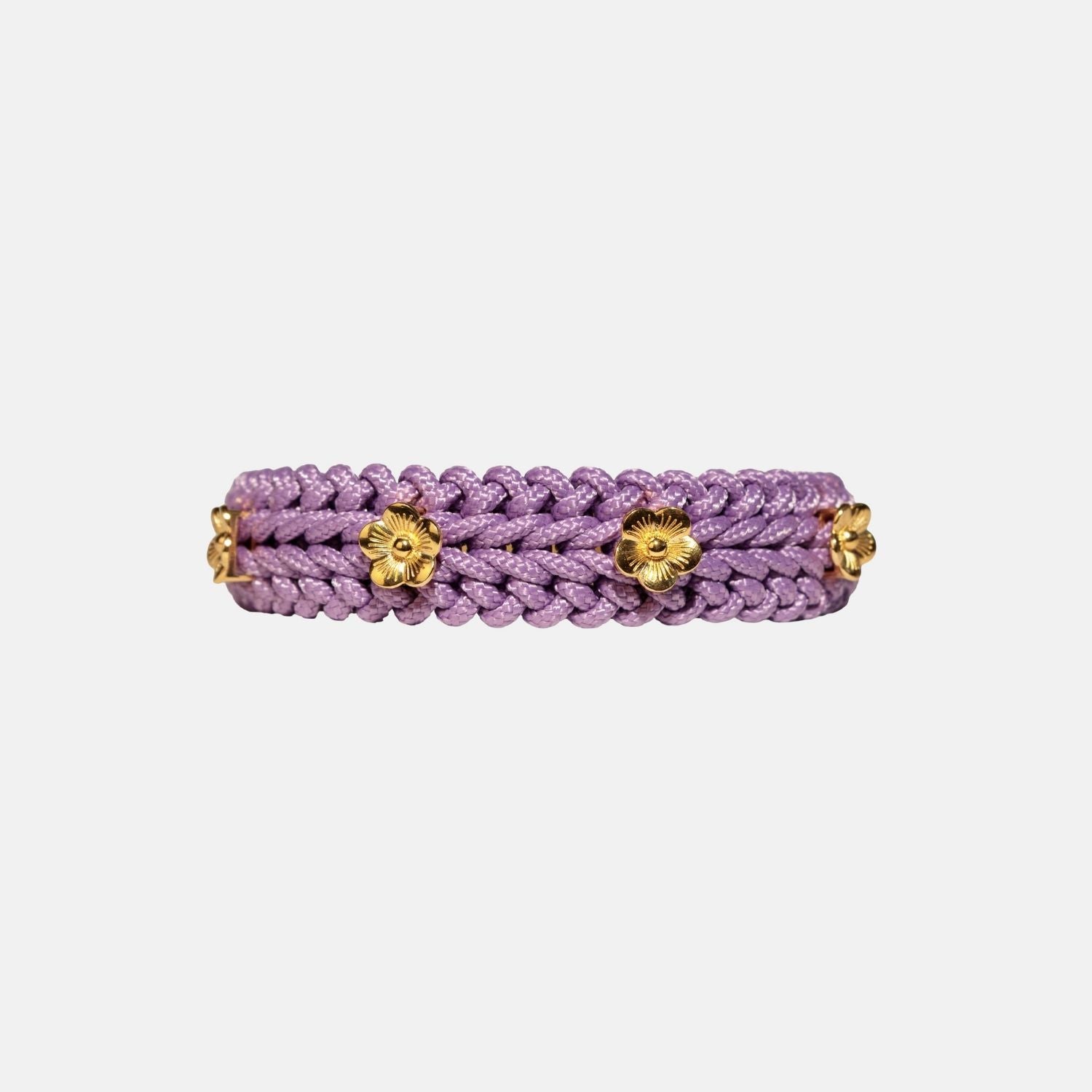 Collar de color morado pastel de flores