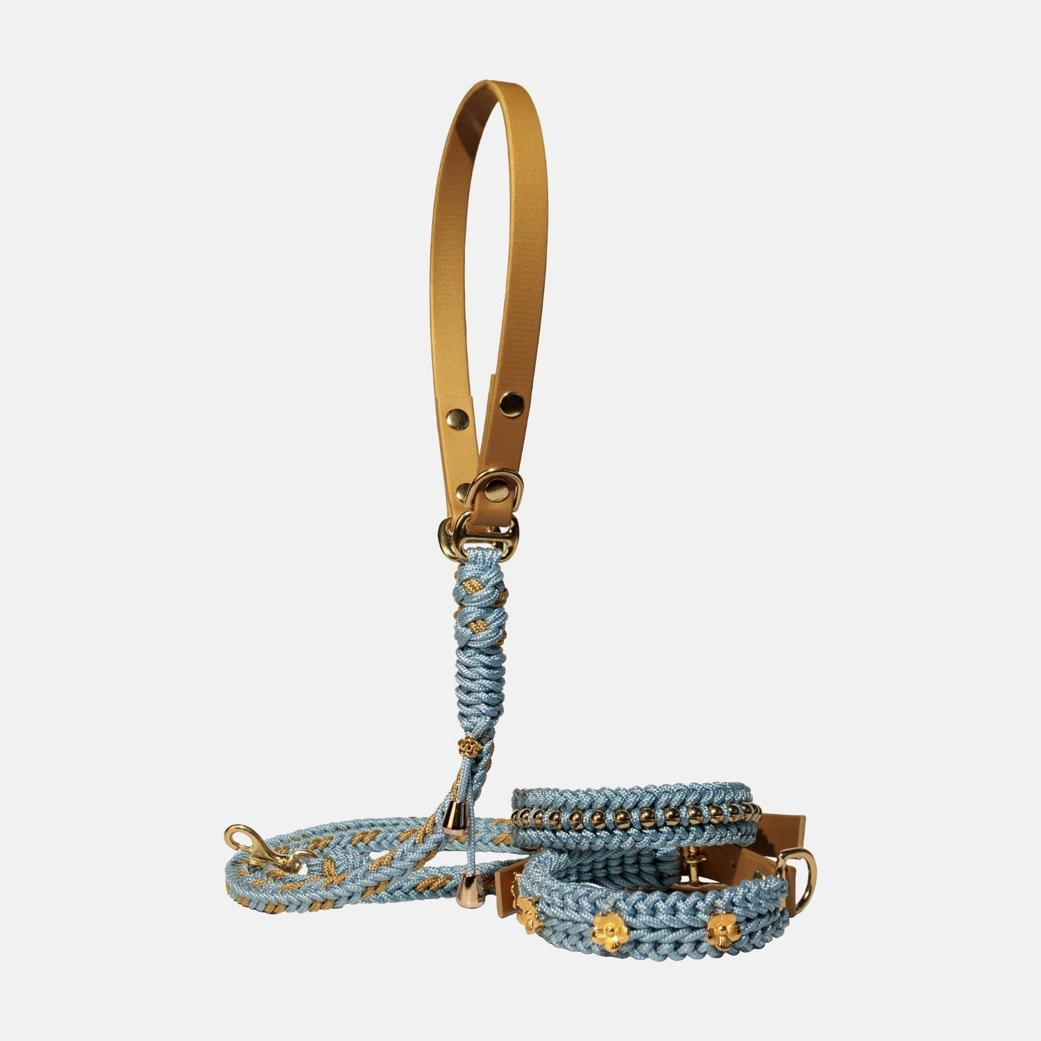 Flor Blue Grey Leash