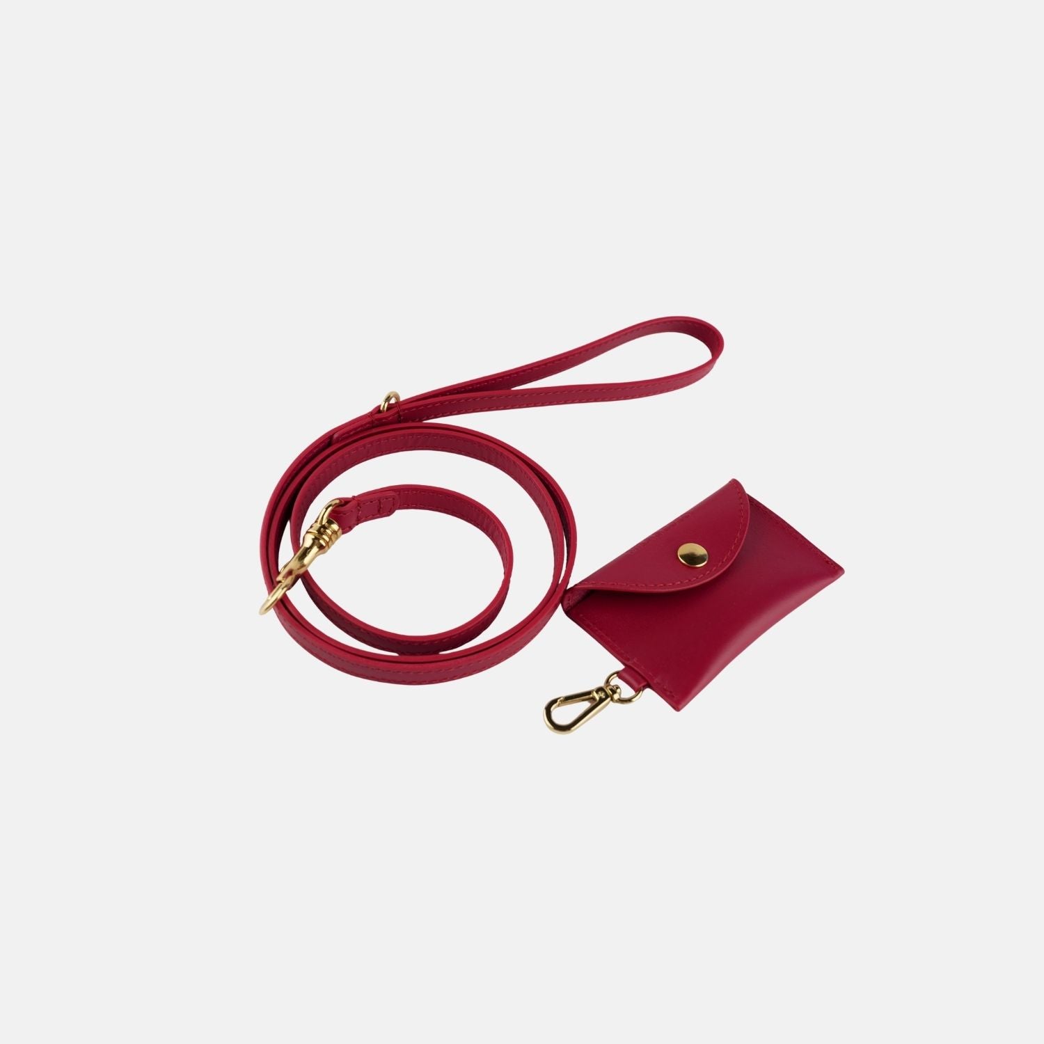 Burgundy Leather Leash