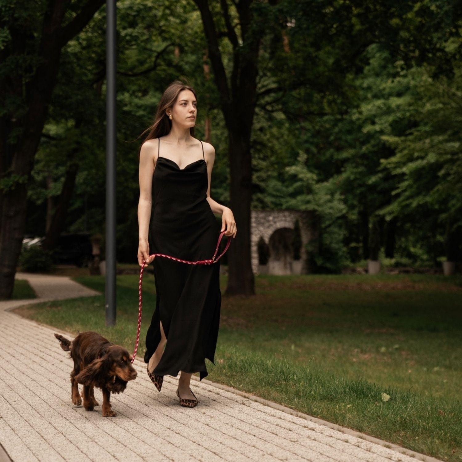 Burgundy Rose Collar - Catalina