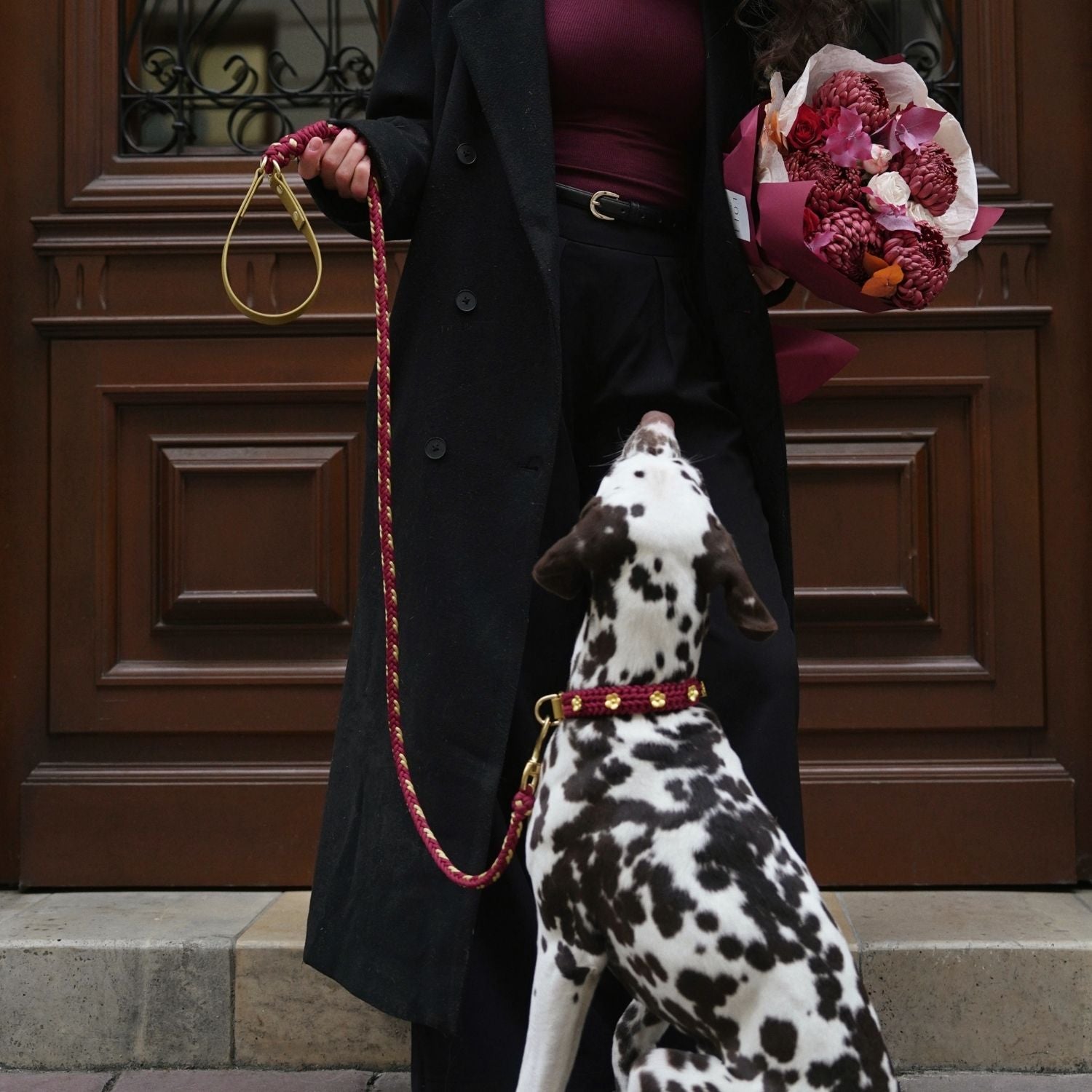 Flor Scarlet Red Leash