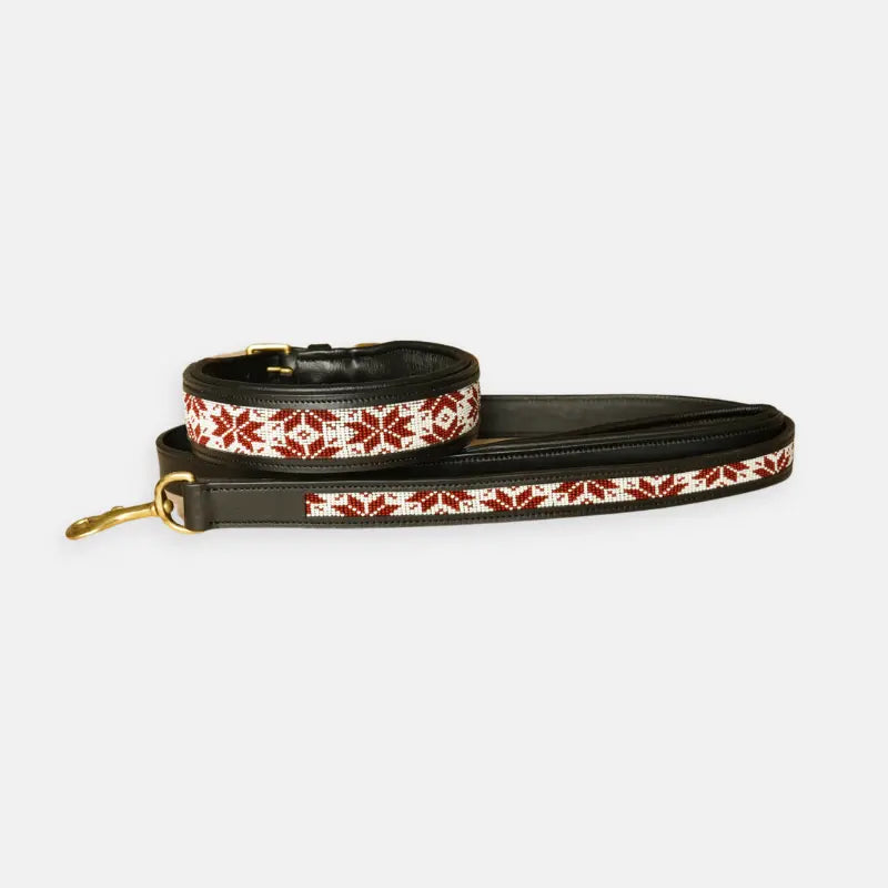 Sierra Leather Collar - Red