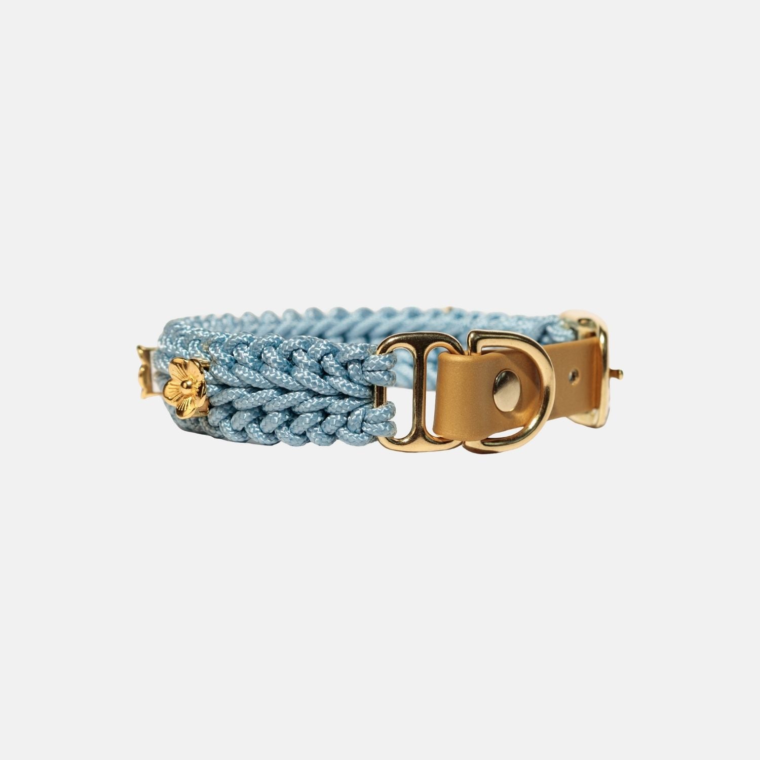 Collar gris azulado Flor