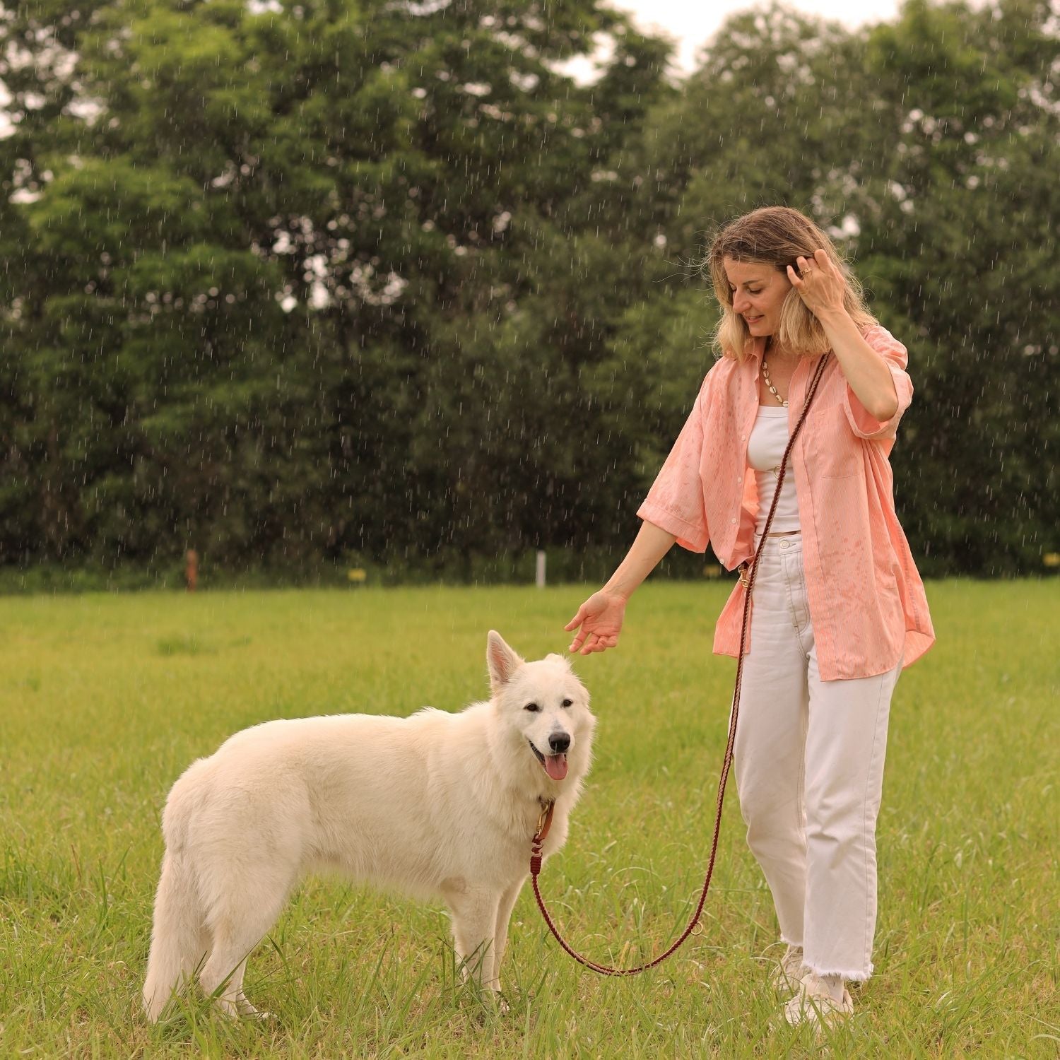 Hands - Free Red Leash