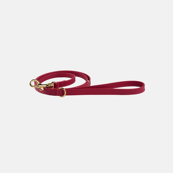 Burgundy Leather Leash